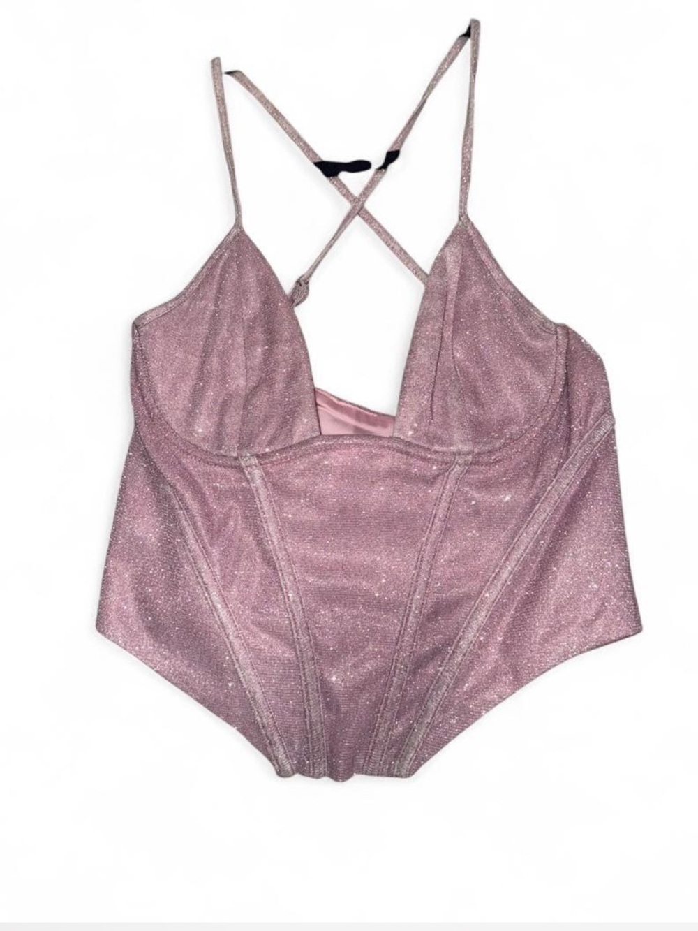 Sparkle Pink Shimmer Corset